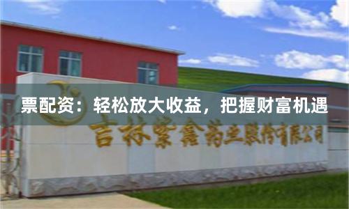 票配资：轻松放大收益，把握财富机遇