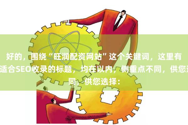 好的，围绕“旺润配资网站”这个关键词，这里有几个适合SEO收录的标题，均在以内，侧重点不同，供您选择：