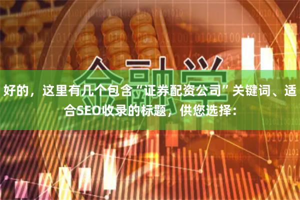 好的，这里有几个包含“证券配资公司”关键词、适合SEO收录的标题，供您选择：